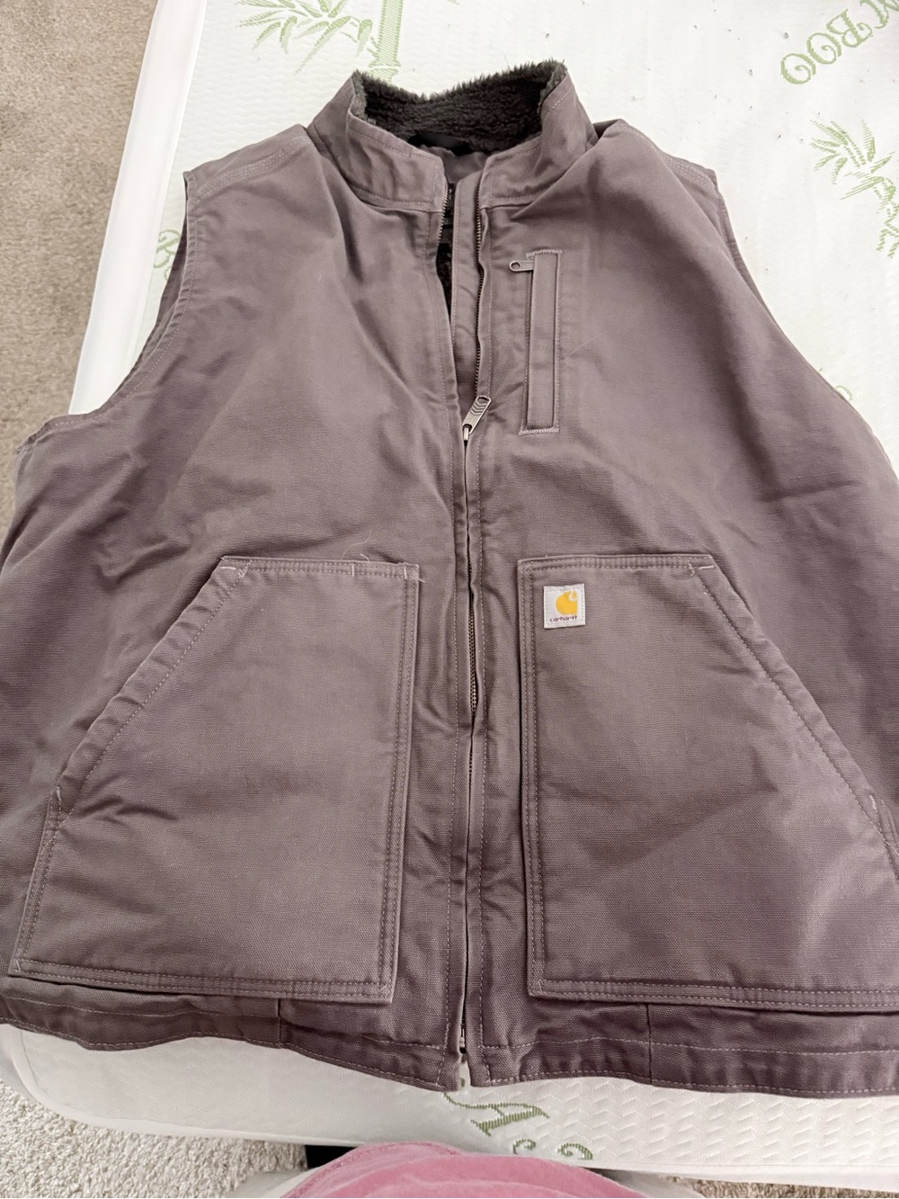 Carhartt Women’s Gray Sherpa- Lined Work Vest